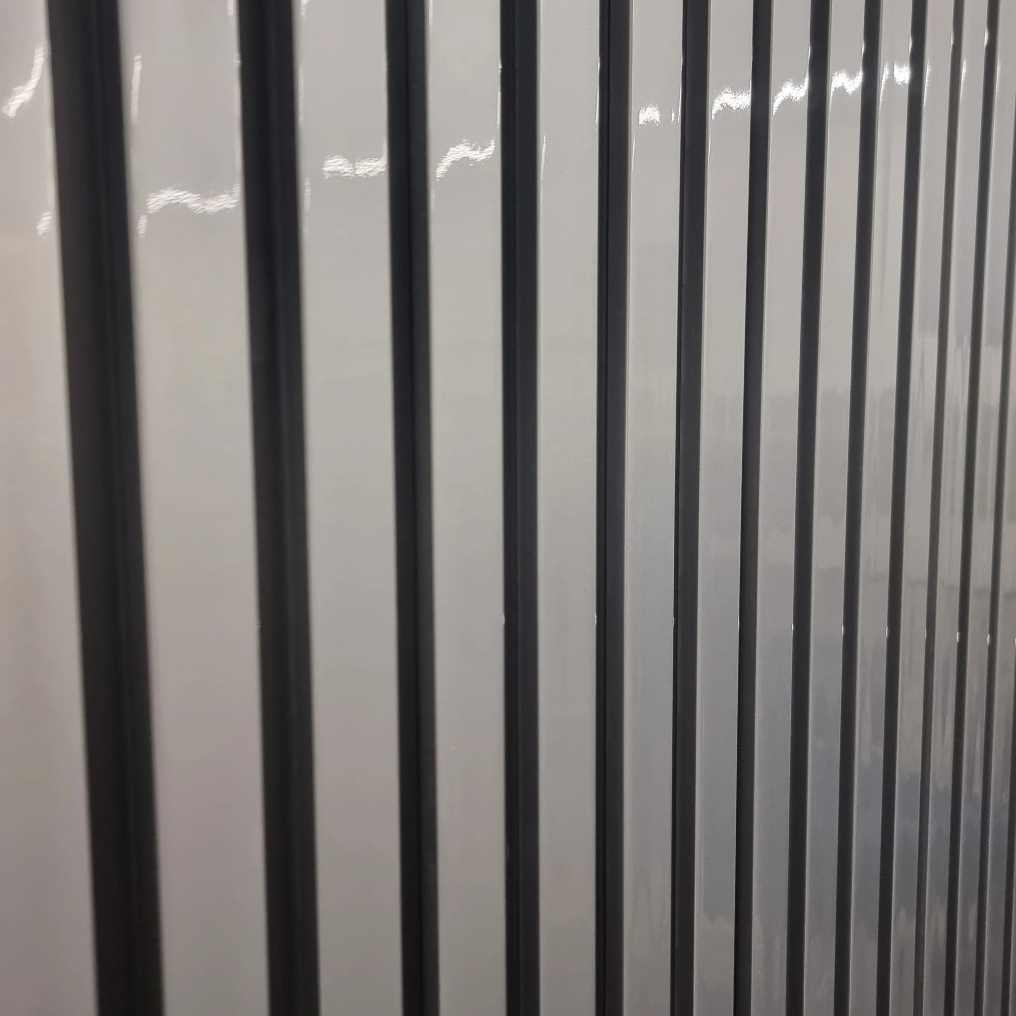 Wood effect Wall Panels Chrome/Black