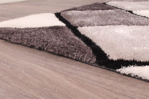 3D CARVED DIAMOND GREY