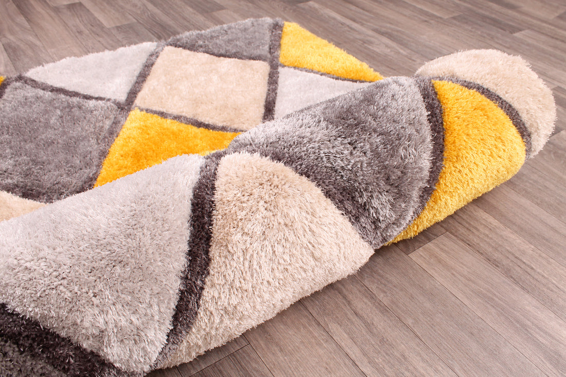 3D CARVED DIAMOND OCHRE