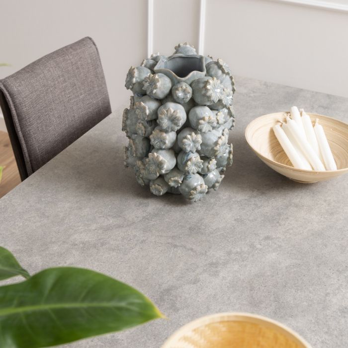 Heaven Dining Table with Ceramic Grey Top 200x75.5cm