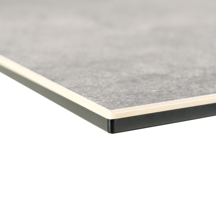 Heaven Dining Table with Ceramic Grey Top 200x75.5cm