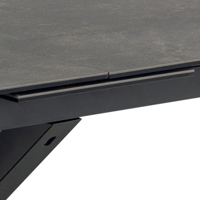 Heaven Extendable Dining Table with Ceramic Black Top 200-240cm