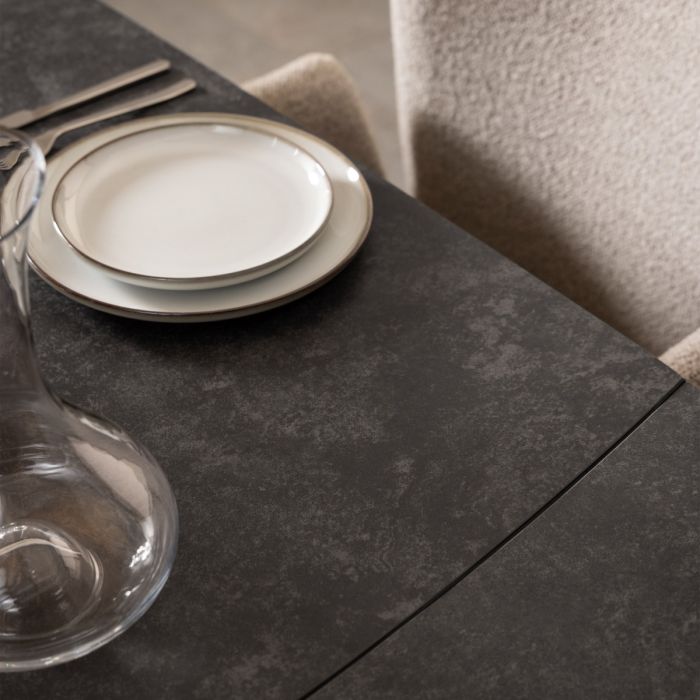 Blackburn Black Ceramic Extending Dining Table