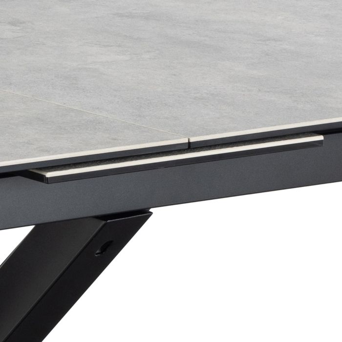 Heaven Extendable Dining Table with Ceramic Grey Top 200-240cm