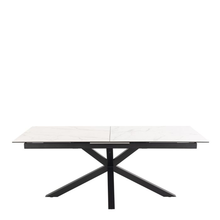 Heaven Extendable Dining Table with Ceramic White Top 200-240cm