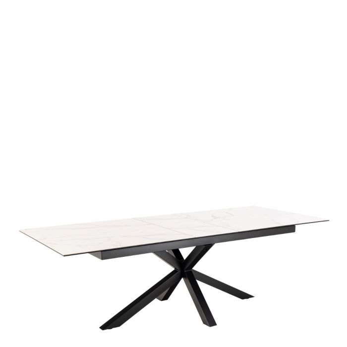 Heaven Extendable Dining Table with Ceramic White Top 200-240cm