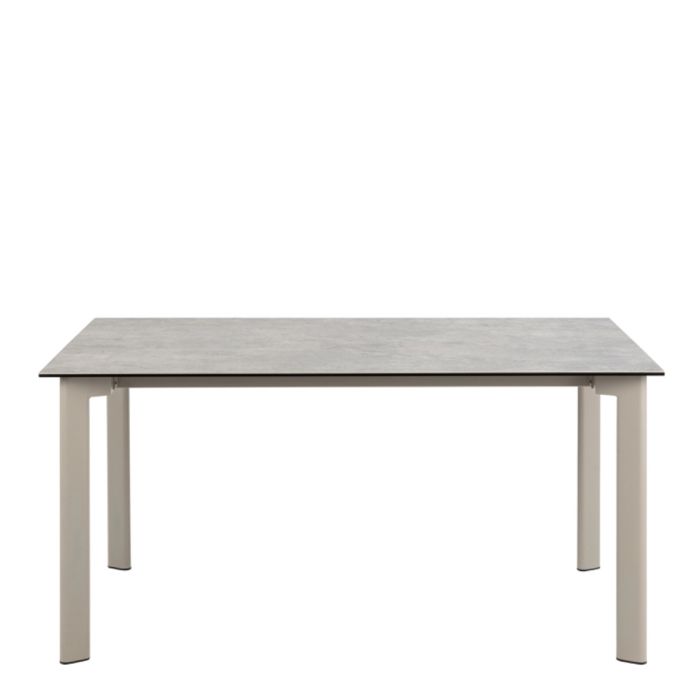 Palermo Ceramic Dining Table in Grey 160x75cm