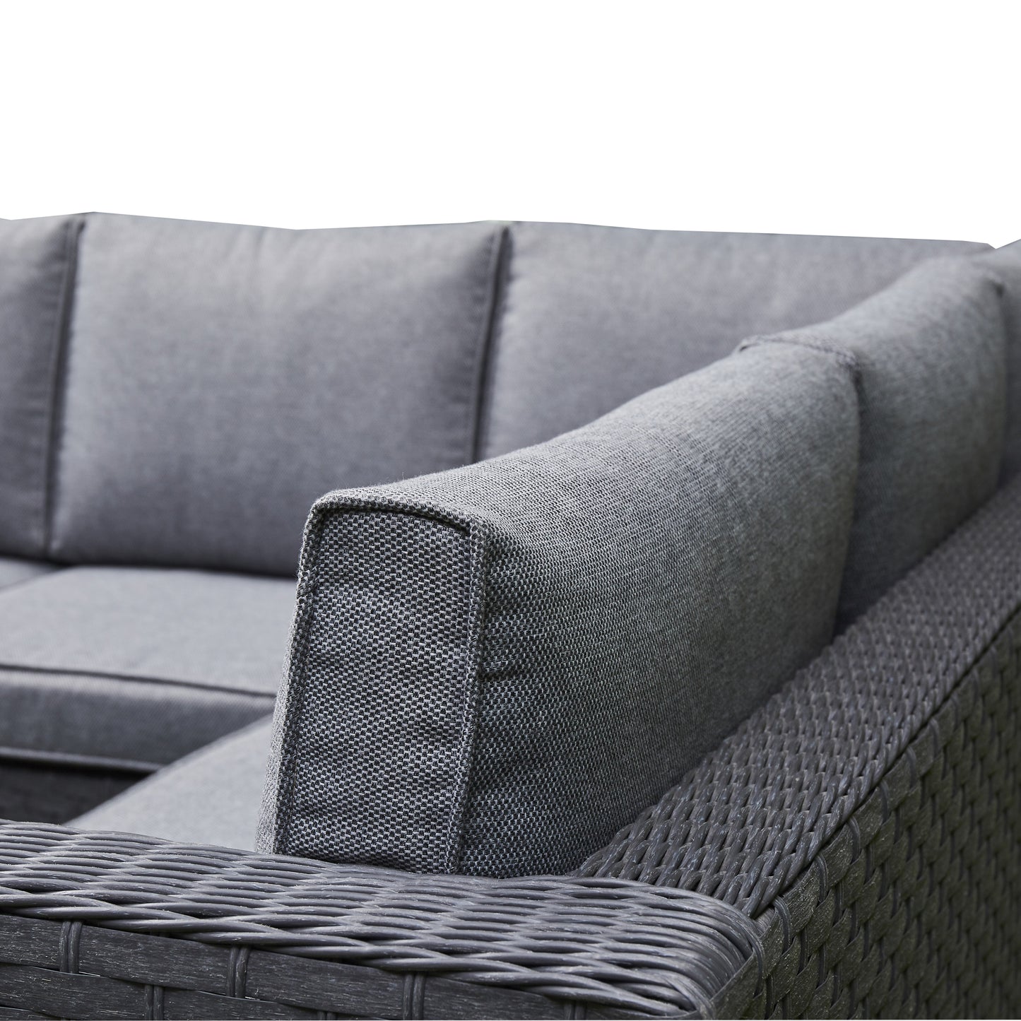 Sundara Corner Sofa Set with Ice Bucket - Grey
