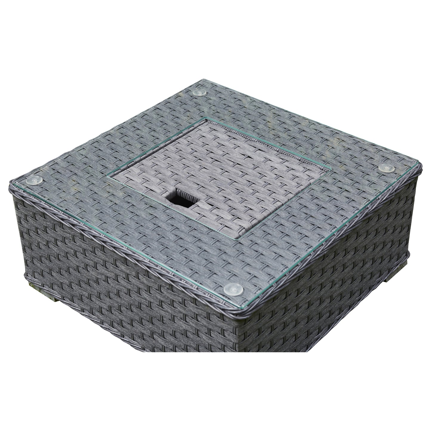 Sundara Corner Sofa Set with Ice Bucket - Grey