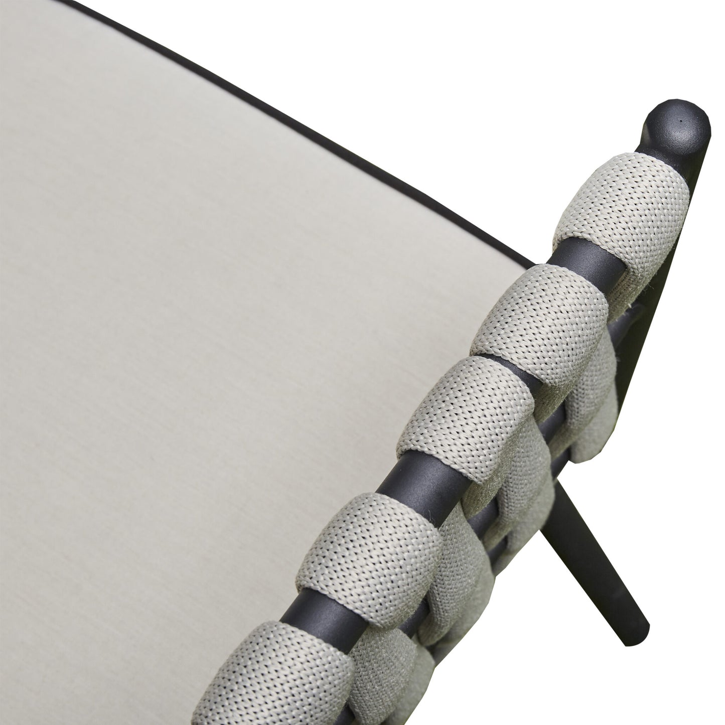 Corza Aluminium & Rope Lounge Set - Grey
