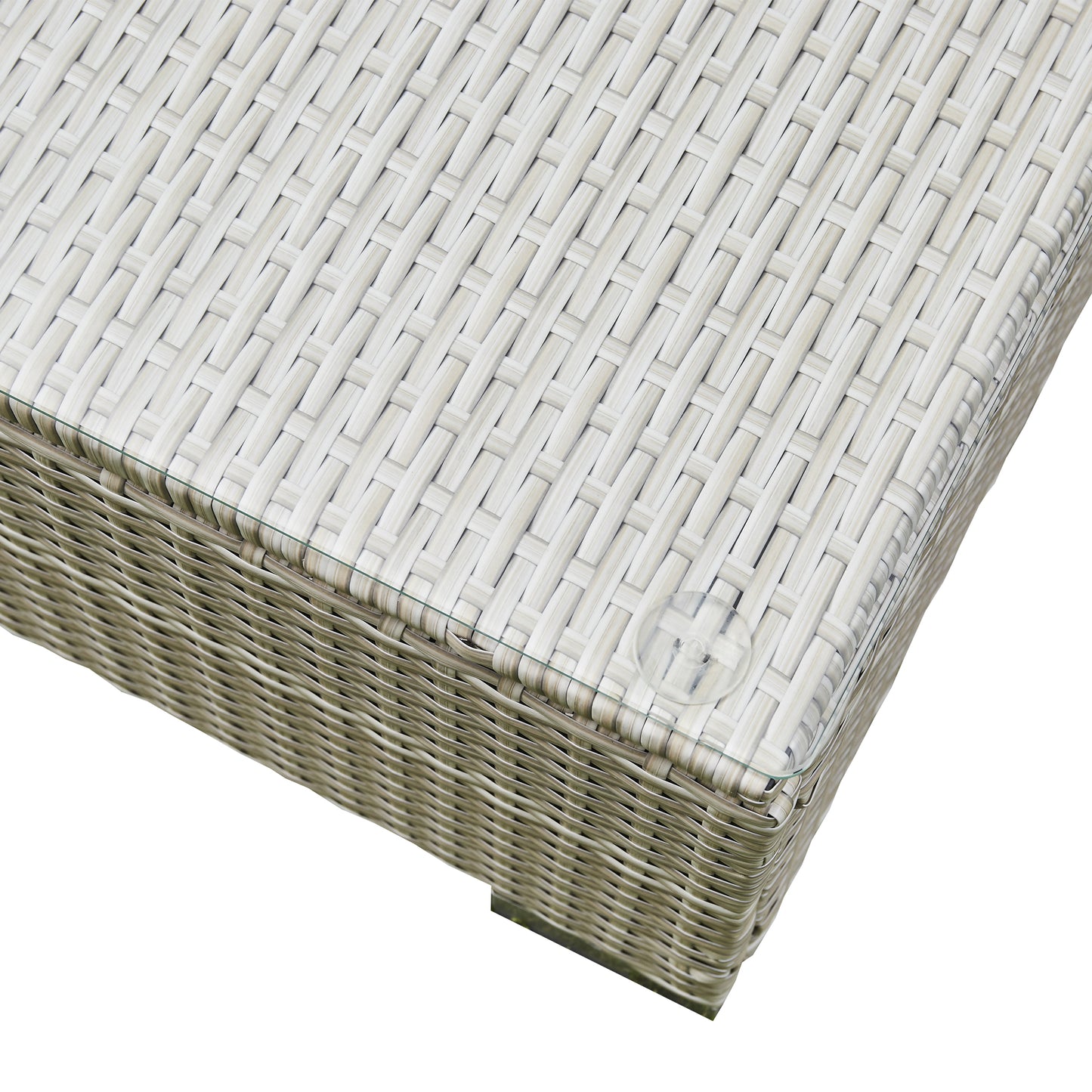 Solace U Shape Rattan Sofa - Grey