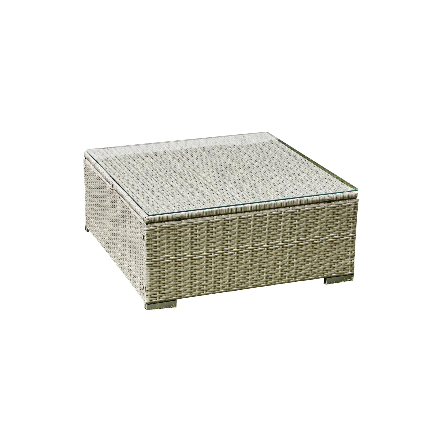 Solace U Shape Rattan Sofa - Grey