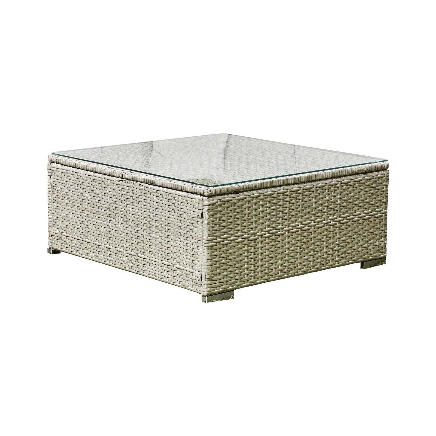 Solace U Shape Rattan Sofa - Grey
