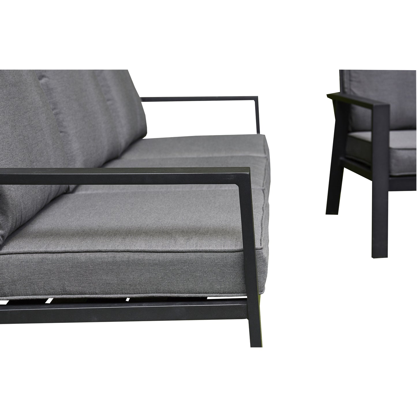 Orlano Firepit Sofa Dining Set - Grey