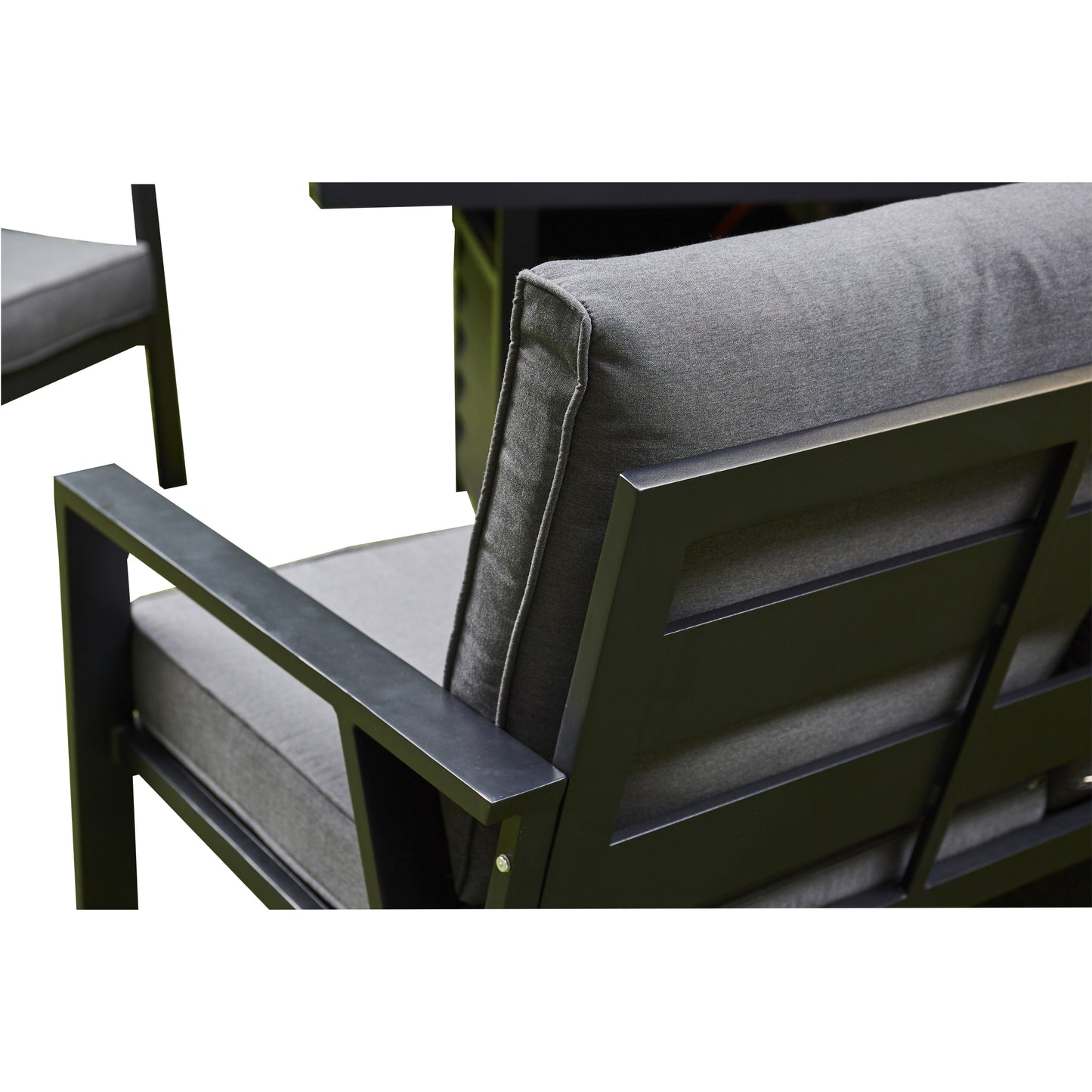 Orlano Firepit Sofa Dining Set - Grey