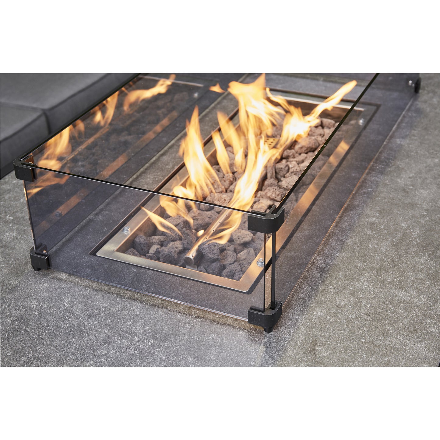 Orlano Firepit Sofa Dining Set - Grey