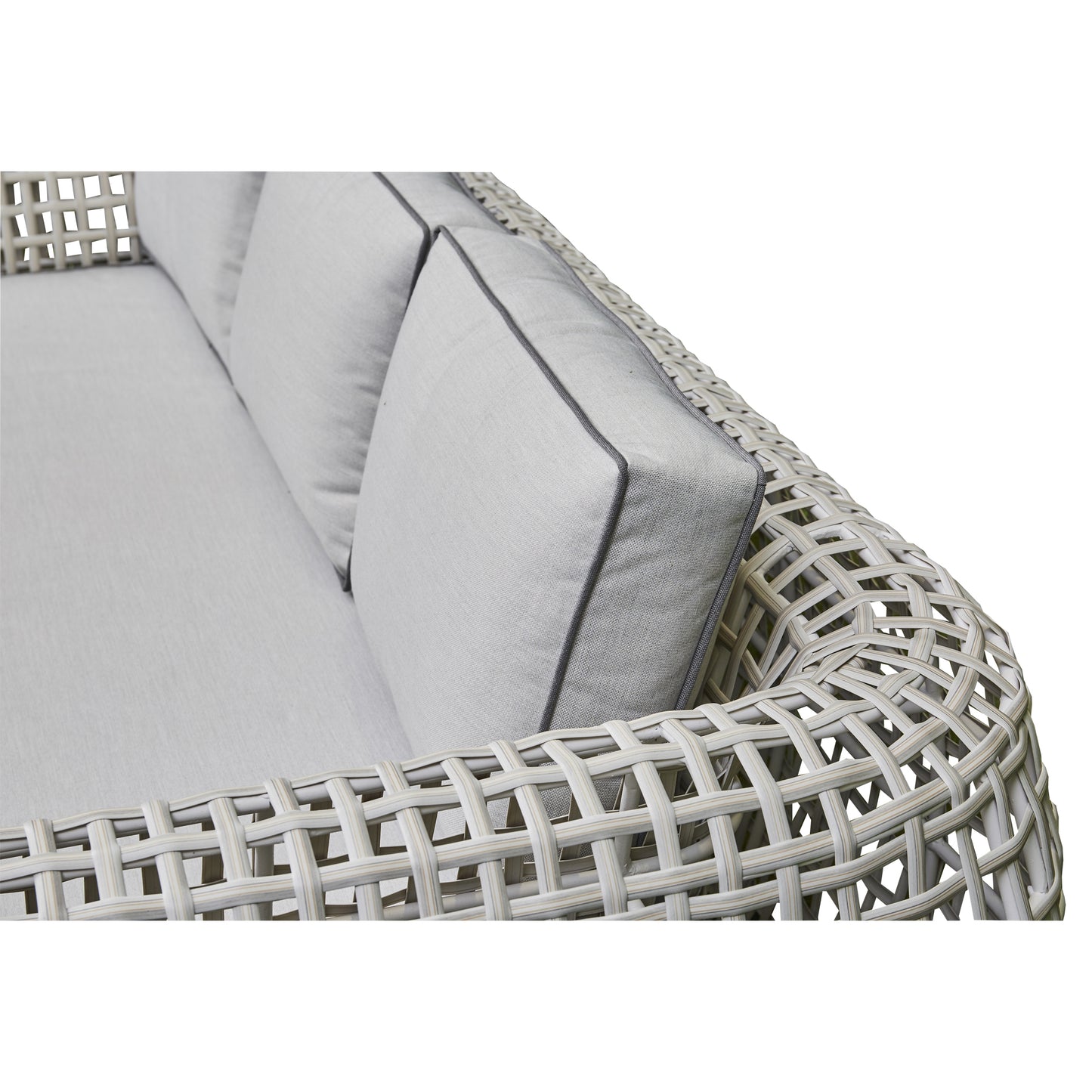Kendara Rattan Corner Sofa Set - Grey