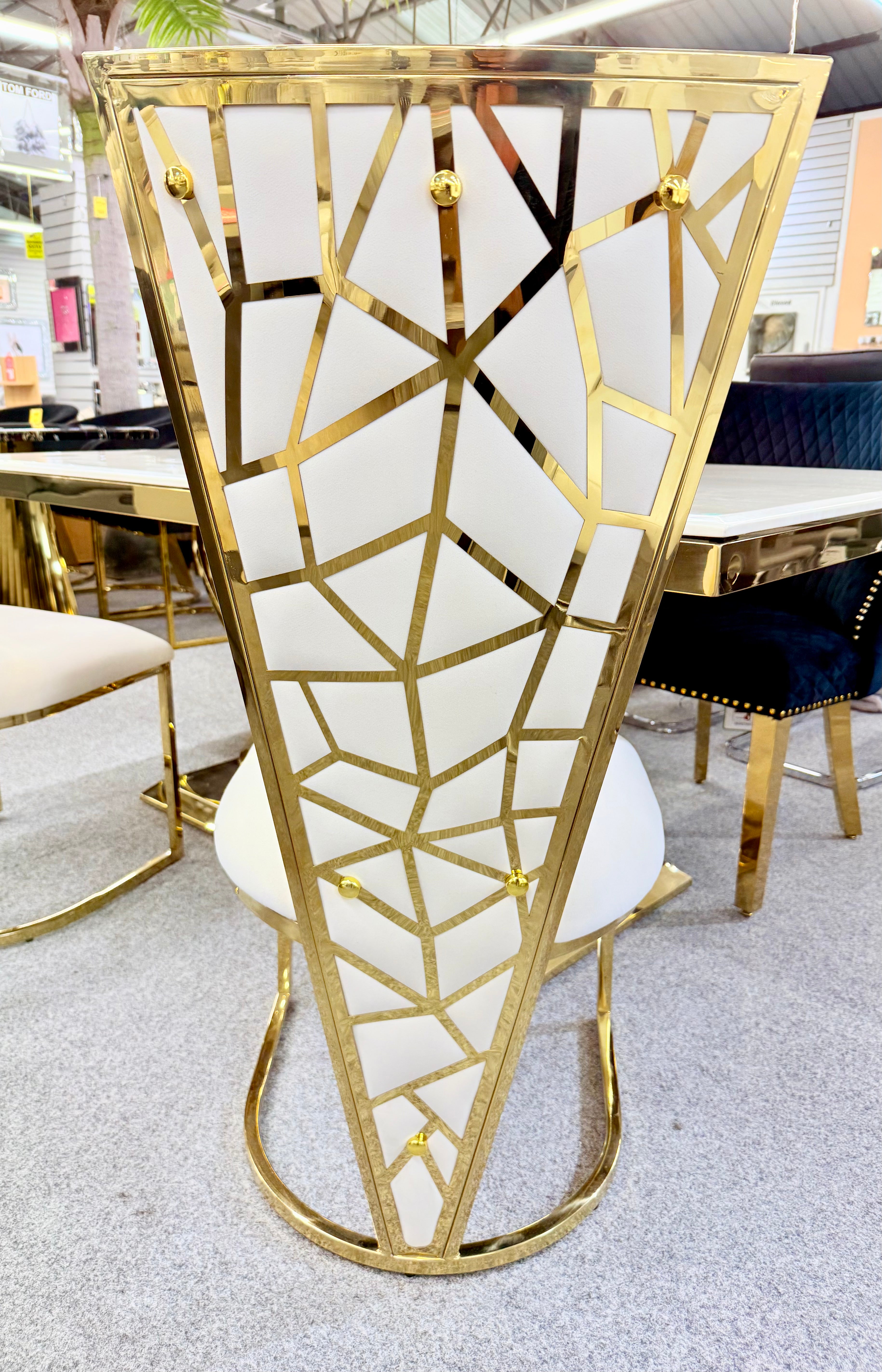 Vienna Cream & Gold Dining Chair