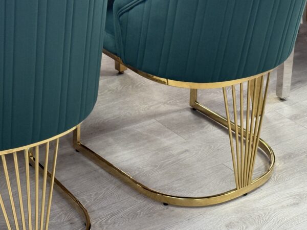 Lasco Green & Gold Dining Chair