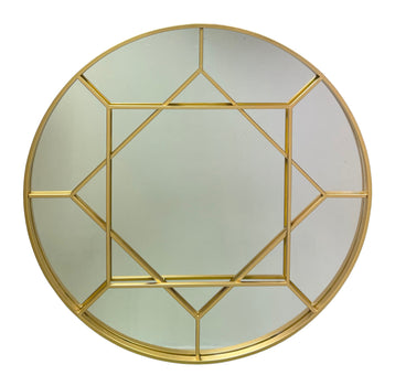 Round Gold Mirror