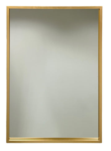 Square Gold Frame Mirror