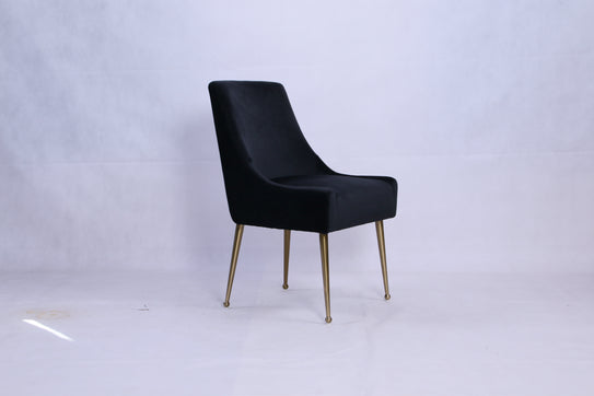 Milan Black Gold Dining Chair
