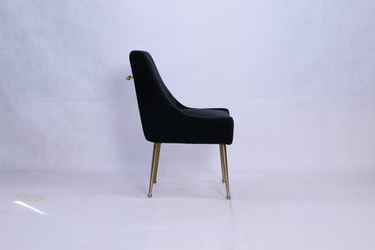 Milan Black Gold Dining Chair