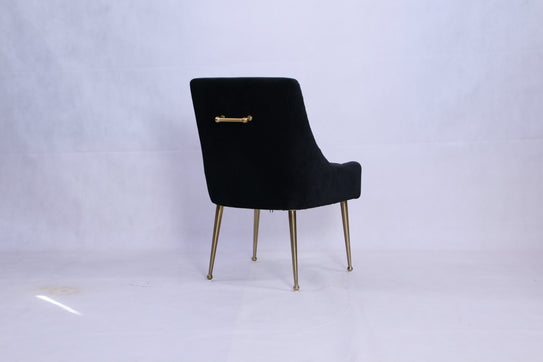 Milan Black Gold Dining Chair