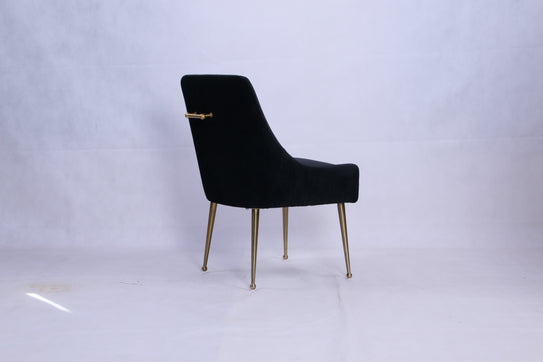 Milan Black Gold Dining Chair