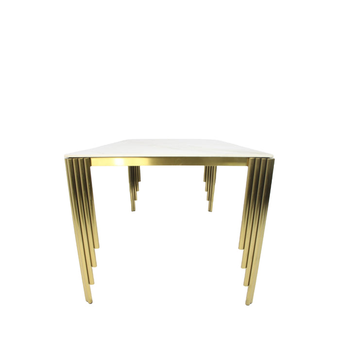 Mayfair Gold 1.8m Ceramic Dining Table (2 Colours)