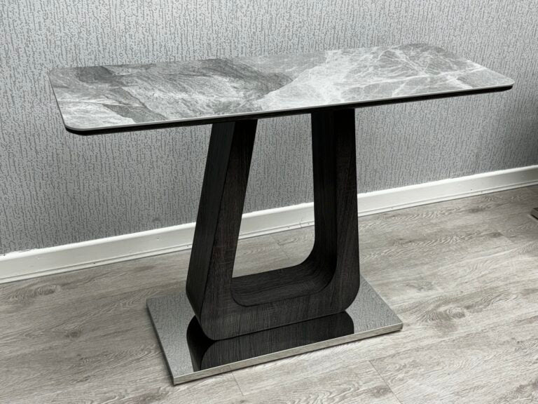 Zermatt Console Table With Grey Ceramic