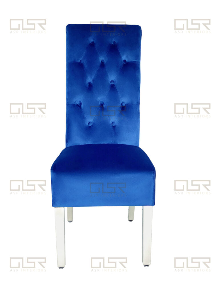 Emma/Lucy Dining Chair with Lion Knocker & Quilted Back (All Colours)