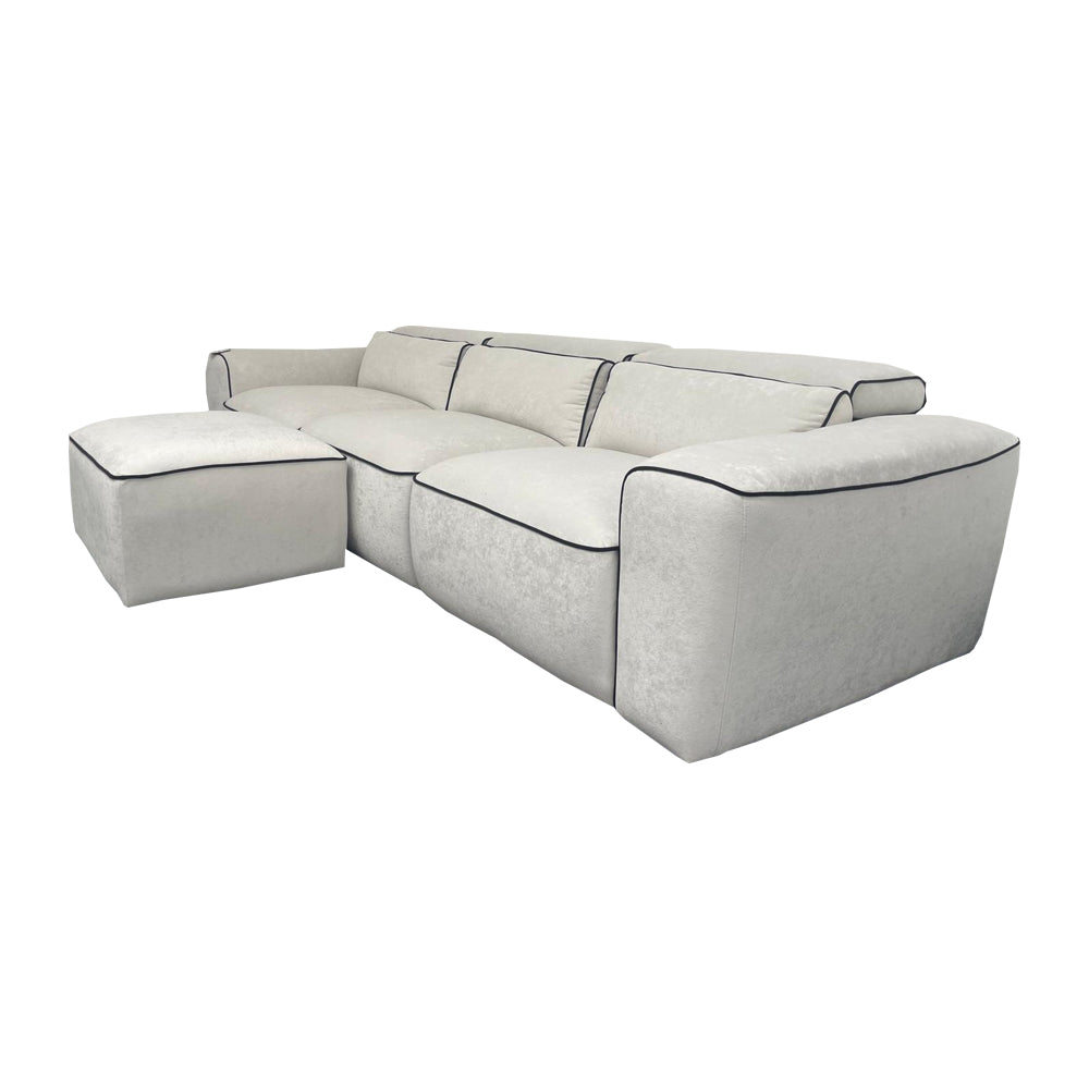 Lirae 3 Seater Sofa - Light Grey