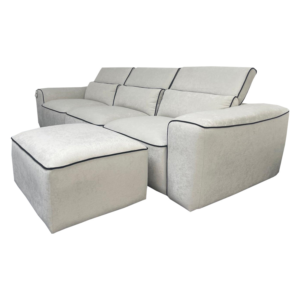 Lirae 3 Seater Sofa - Light Grey