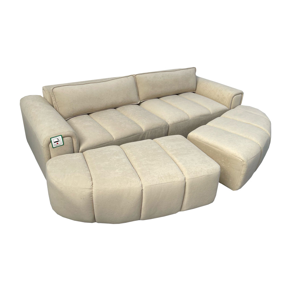 Mirova 4 Seater Cinema Sofa - Cream