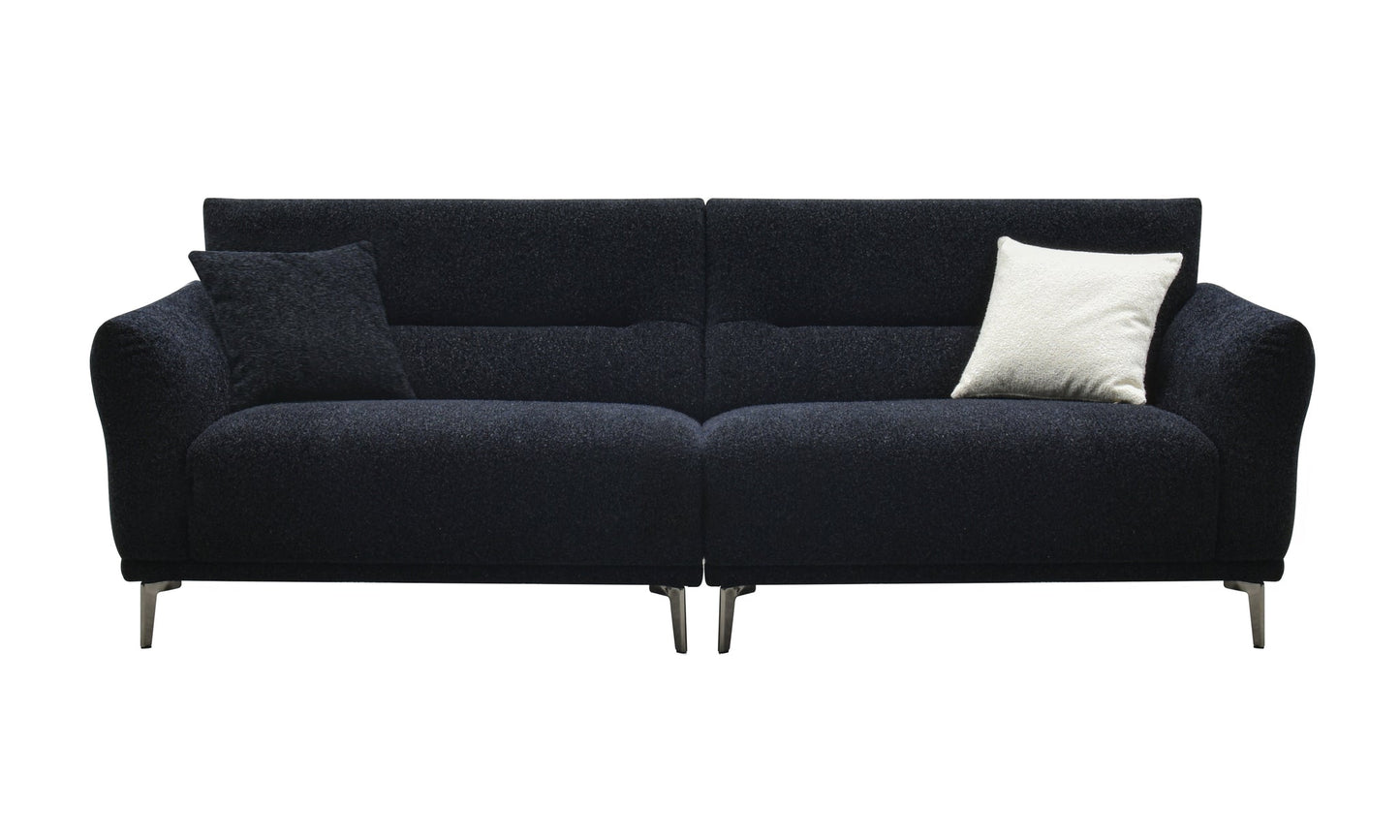 Albany Sofa Range in Black Lux Boucle Fabric