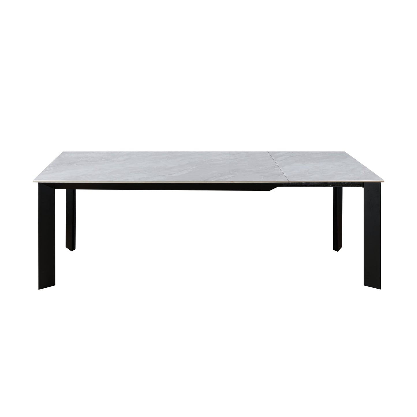 Riley Ceramic Pearla Grey 160-220cm - Extending Gloss