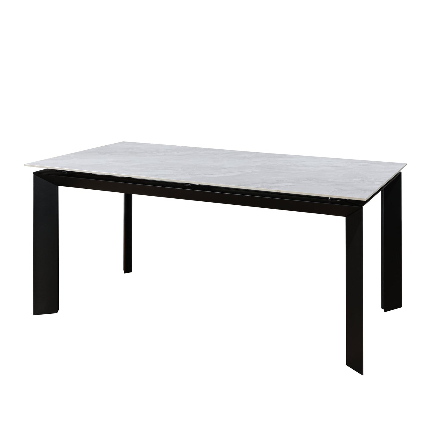Riley Ceramic Pearla Grey 160-220cm - Extending Gloss