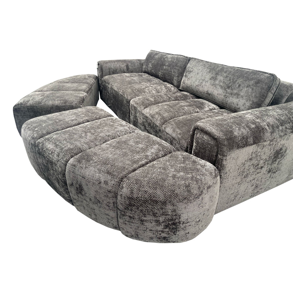 Mirova 4 Seater Cinema Sofa - Grey