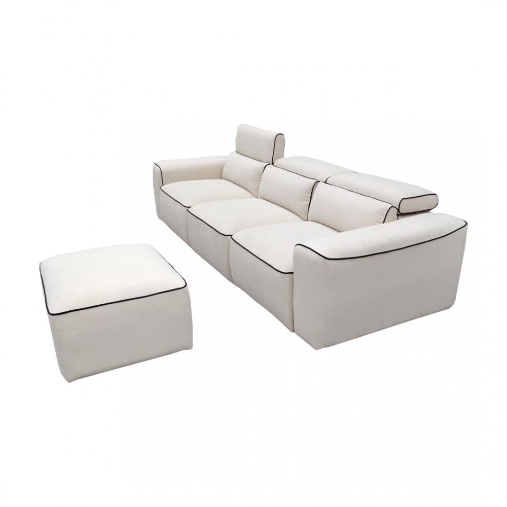 Lirae 3 Seater Sofa - Cream