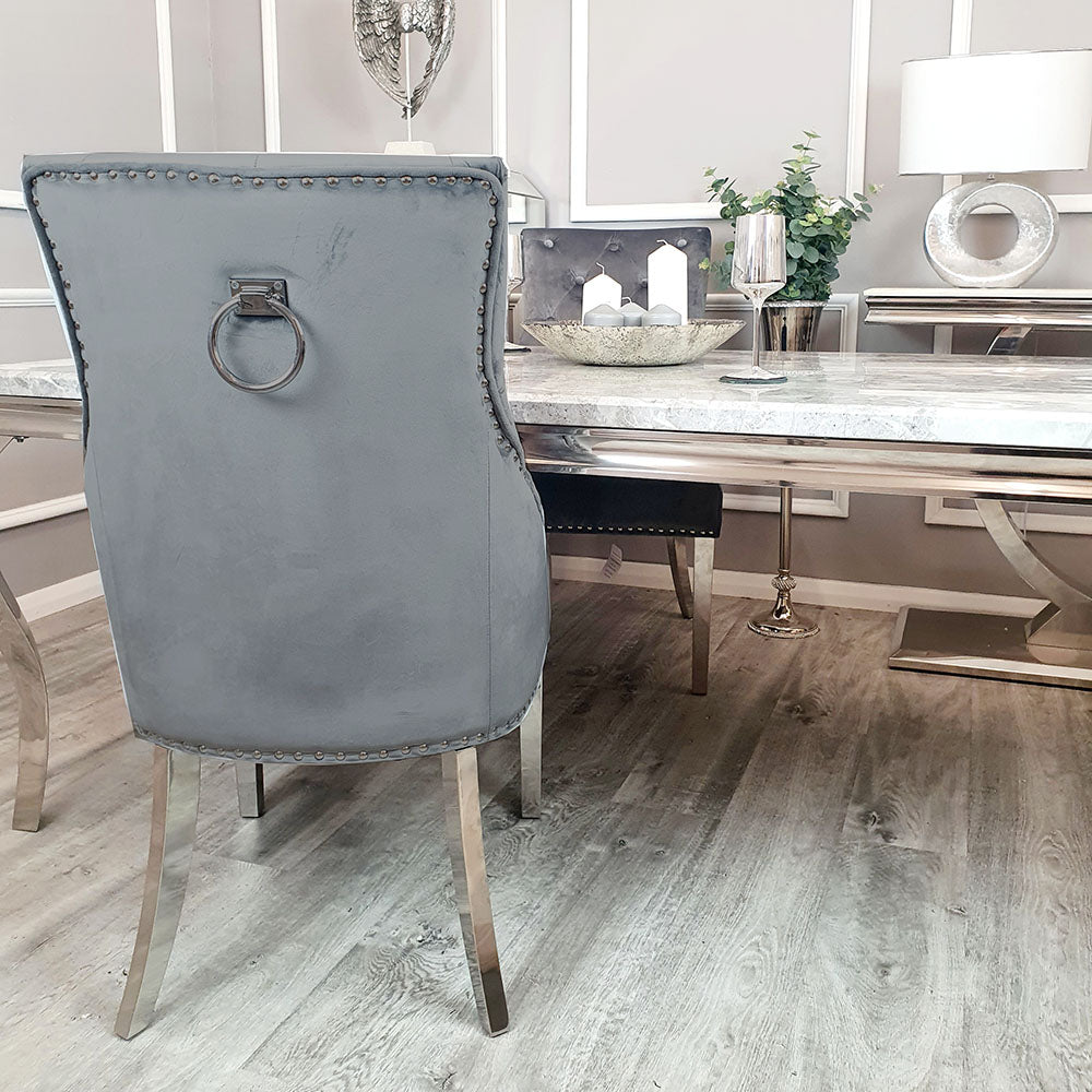 Duke Dining Chair with Plain Knocker & Plain Back (All Colours)