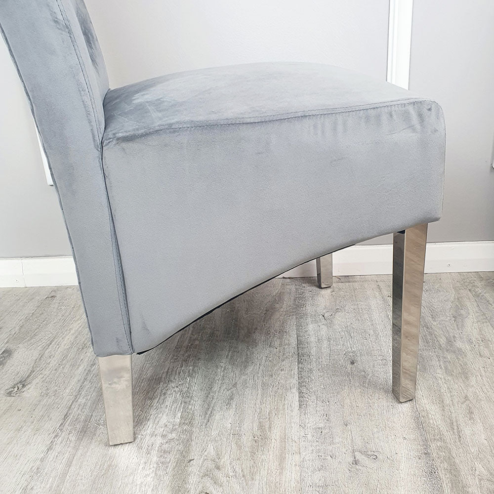 Emma/Lucy Dining Chair with Lion Knocker & Quilted Back (All Colours)
