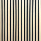 Acoustic Slatted Wall Panel - Natural Oak 2.4m x 0.6m (4 Pieces)