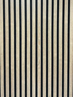 Acoustic Slatted Wall Panel - Dark Oak  2.4m x 0.6m (4 Pieces)