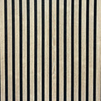 Acoustic Slatted Wall Panel - Dark Oak  2.4m x 0.6m (4 Pieces)