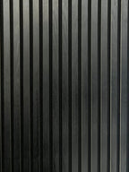 Acoustic Slatted Wall Panel - Black Oak 2.4m x 0.6m (2 Pieces)