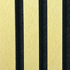Acoustic Slatted Wall Panel - Metallic Gold  2.4m x 0.6m (4 Pieces)