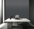 Acoustic Slatted Wall Panel - Metallic Dark Grey  2.4m x 0.6m (4 Pieces)