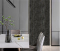 Acoustic Slatted Wall Panel - Gold and Black Marble 2.8m x 0.6m (3 Pieces)