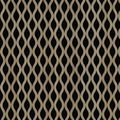 Acoustic Waved Wall Panel - Dark Oak 2.4m x 0.6m (4 Pieces)